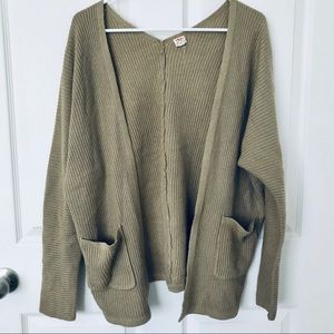 Taupe Knit Cardigan
